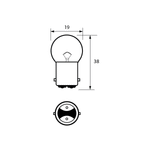 209 R5W OEM Replacement Bulbs (10 PACK)