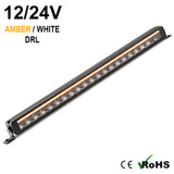 22" 120w Single Row LED Light Bar with DRL