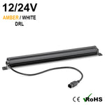 22" 120w Single Row LED Light Bar with DRL