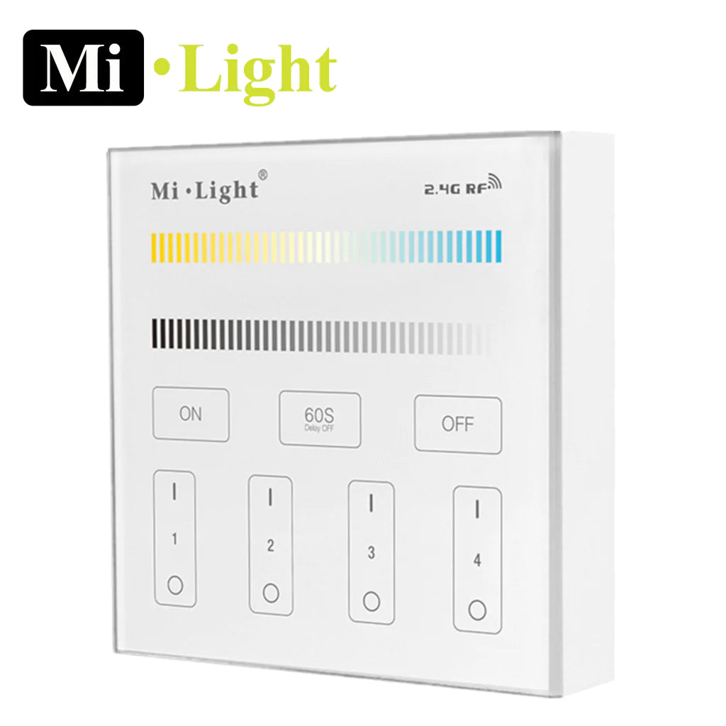 Milight CCT / Dimming 2.4G RF 4 Zone Wall Controller B2