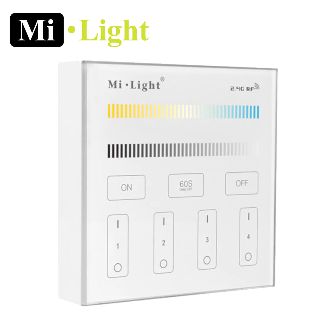 Milight CCT / Dimming 2.4G RF 4 Zone Wall Controller B2