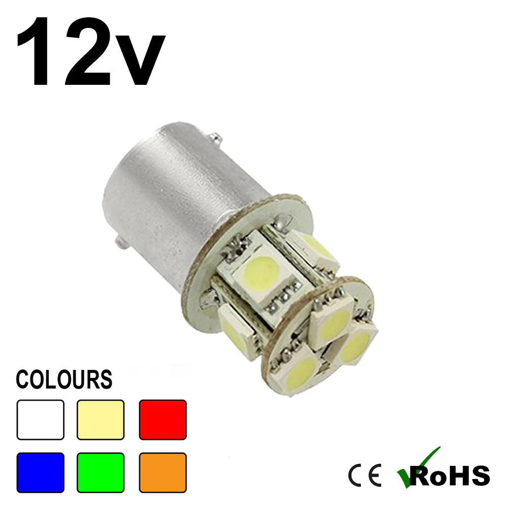 12v 207 BA15s 8 SMD LED Bulb