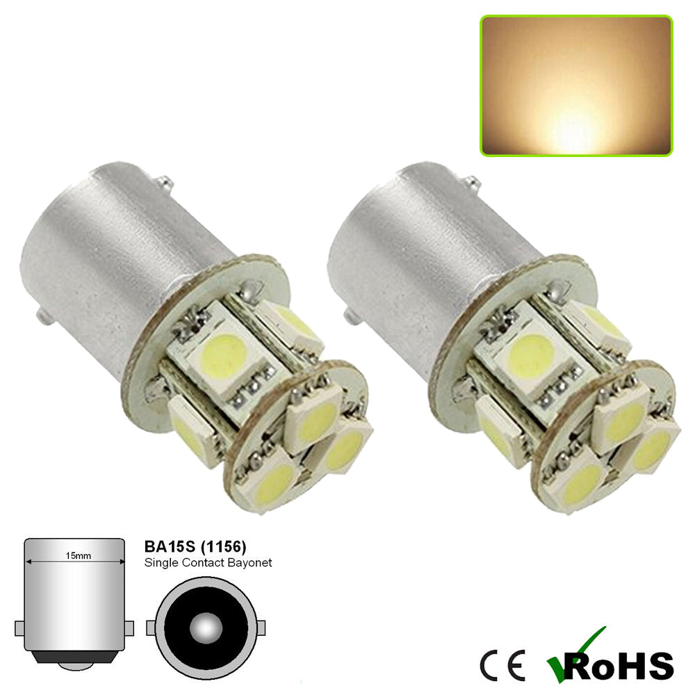 12v 207 BA15s 8 SMD LED Bulb