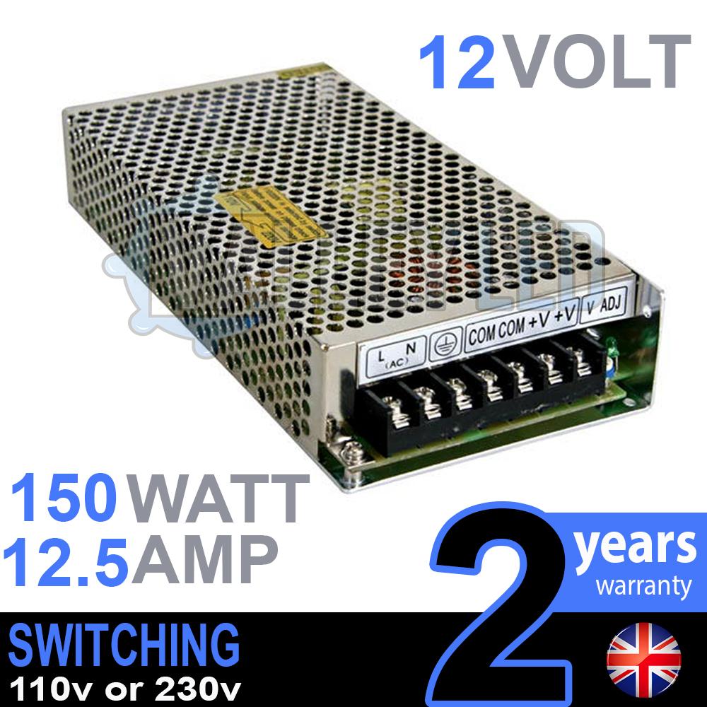 12V DC 150w 12.5A 230v 110v Switching Power Supply