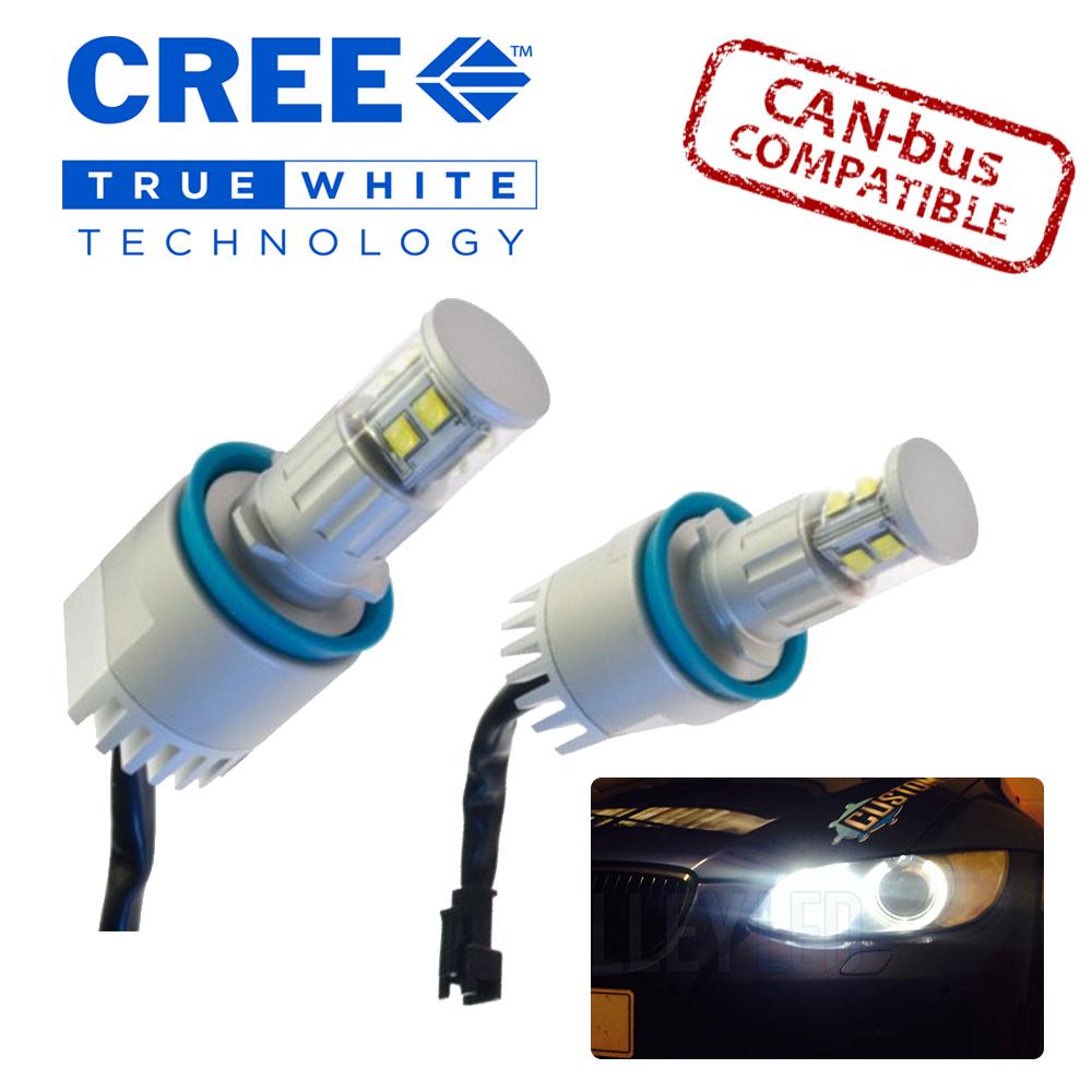 H8 Cree 80w 1400LM LED Angel Eye Kit