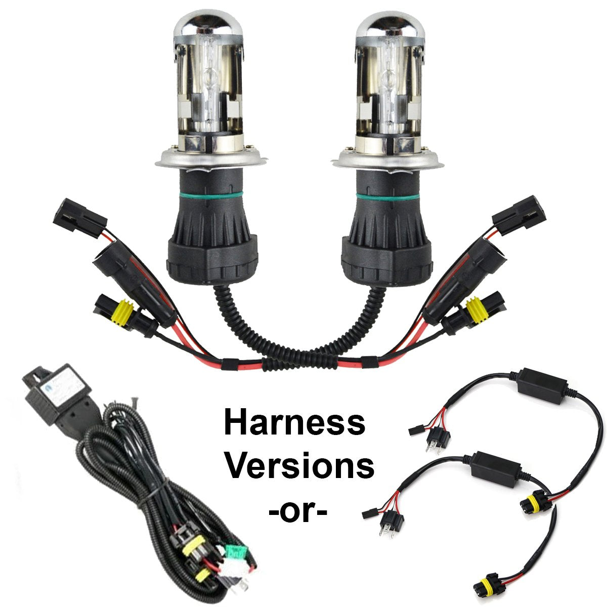 35w H4 Metal Base HID Bulbs (PAIR)