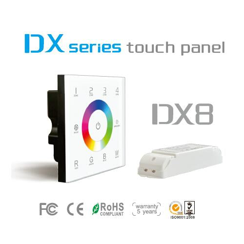 DX8 DMX 2.4G RF Wall Multi Function RGBW Controller