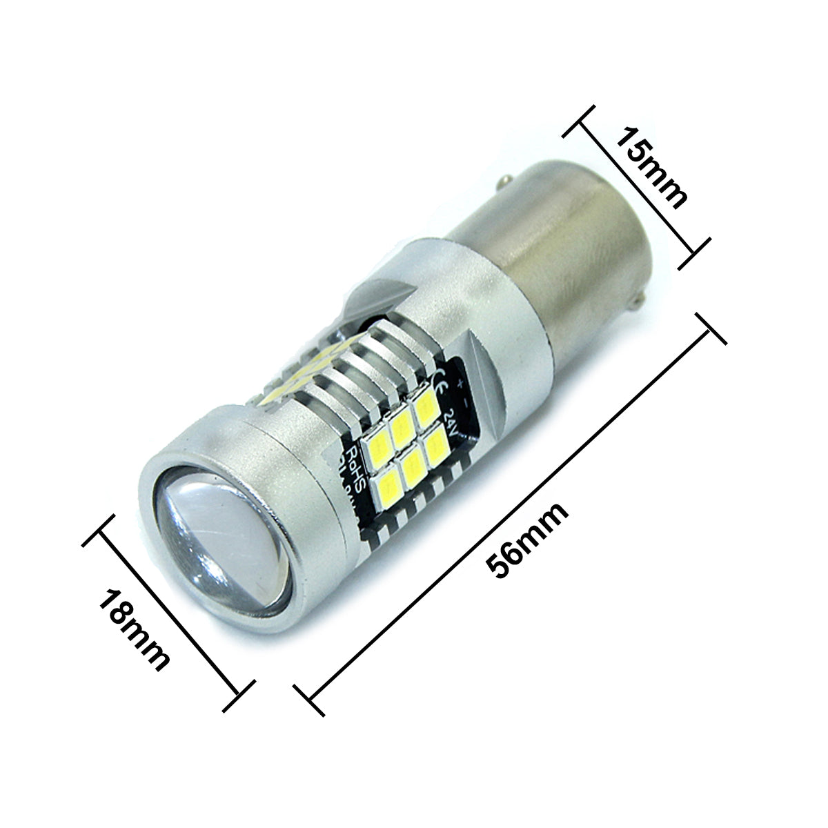 24v 241 BA15s 21 SMD LED Bulb