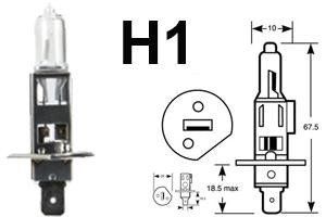 24v H1 70w 466 Limastar Xenon White Halogen Bulbs