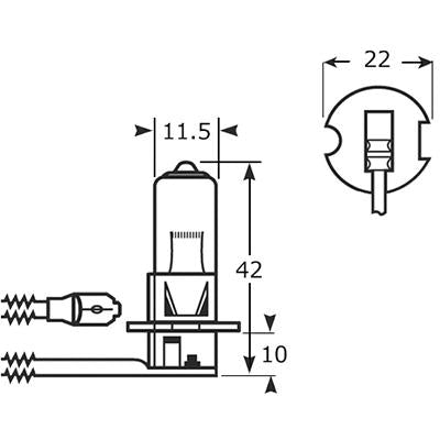 24v H3 70w 460 Limastar OEM Halogen Bulbs (10 PACK)