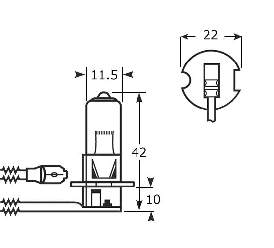 H3 453 55w OEM Replacement Bulbs (10 PACK)