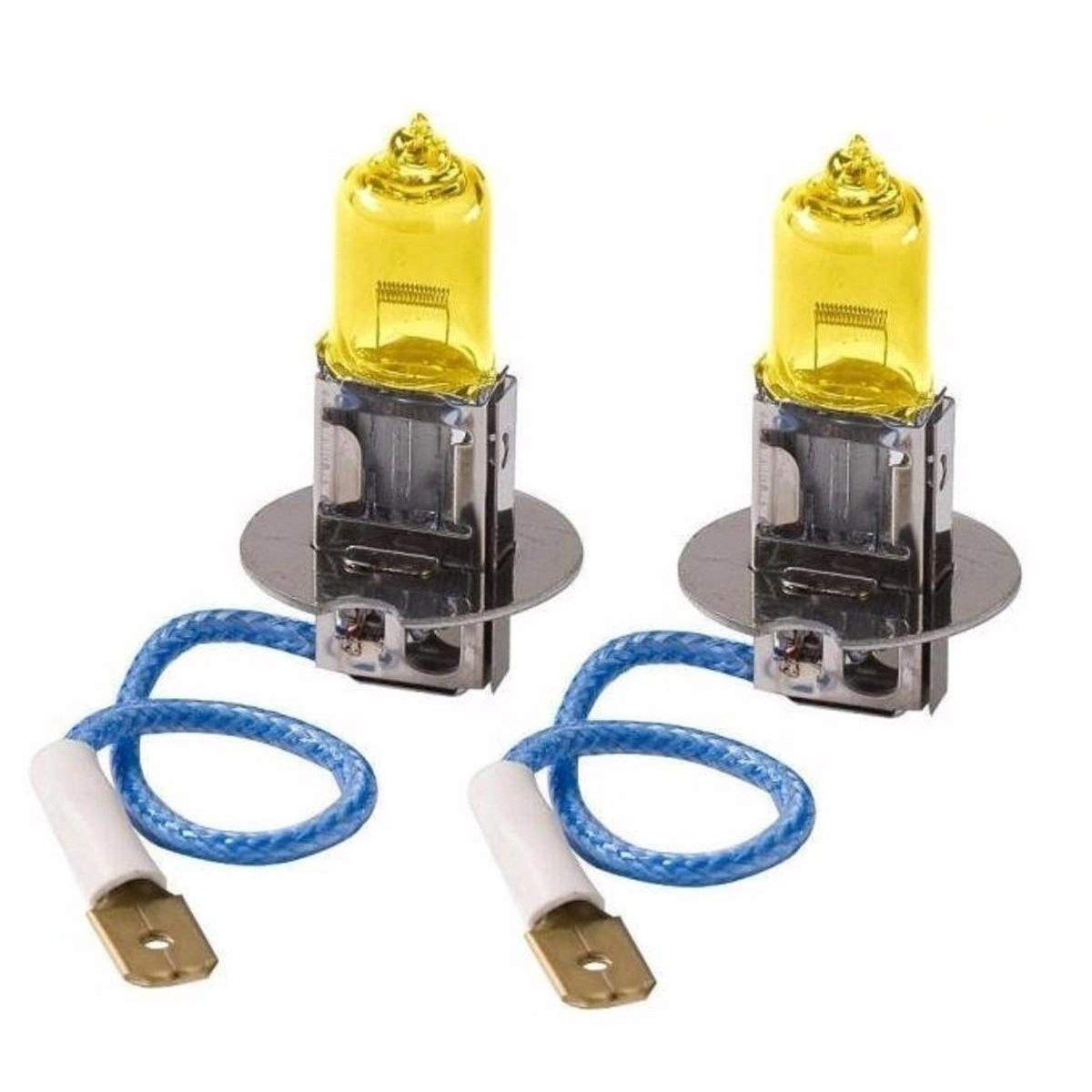 12v H3 453 55w Limastar Golden Yellow Halogen Bulbs (PAIR)