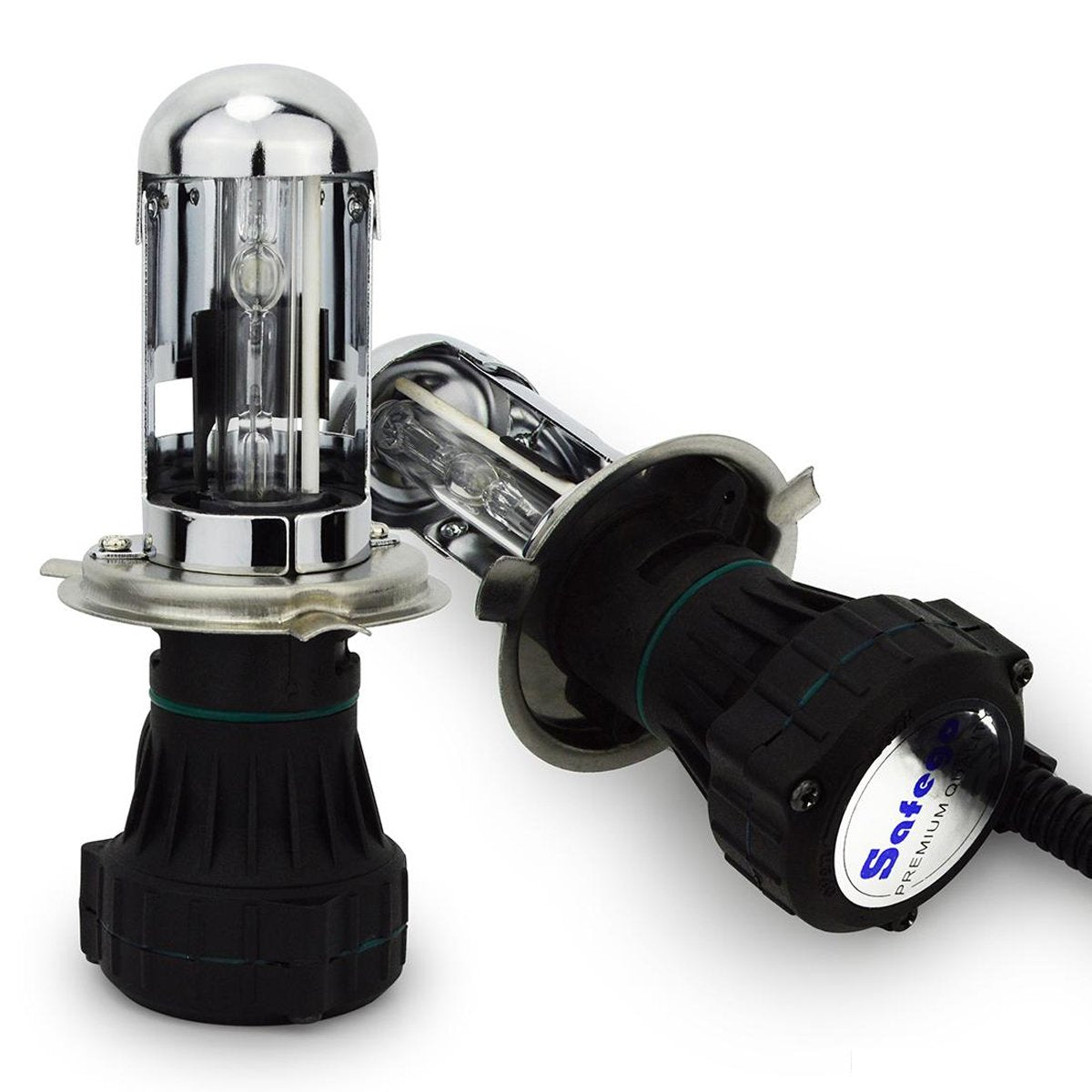 55w H4 Metal Base HID Bulbs (PAIR)