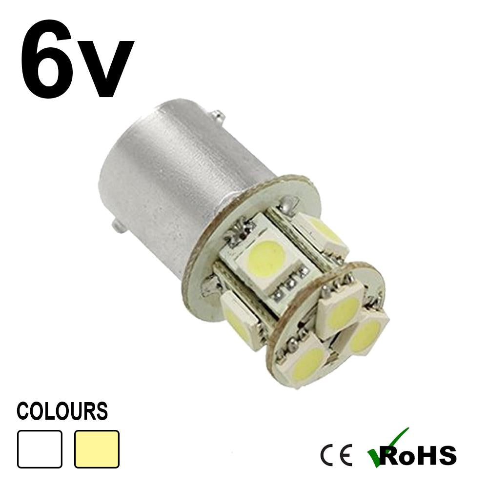 6v BA15d 206 8 SMD LED Bulb