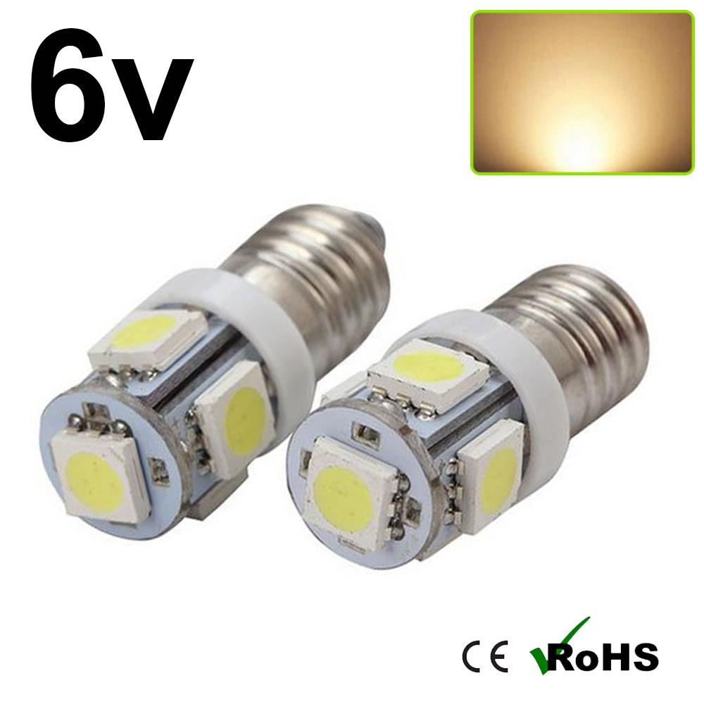 6v E10 MES 990 5 SMD LED Bulb