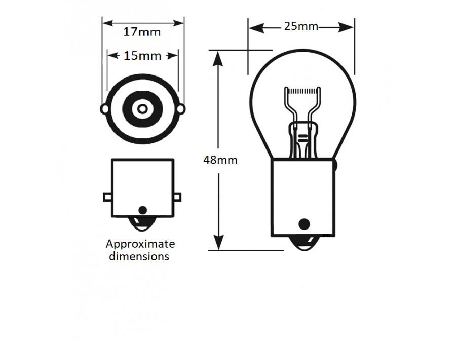 241A 21W OEM Replacement Bulbs BA15s (10 PACK)