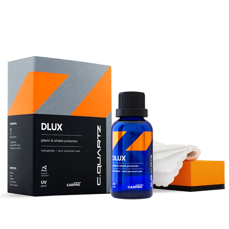 CarPro CQuartz DLUX - Plastic, Alloy & Rubber Coating 30ml Kit