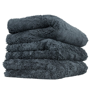 Chemical Guys Happy Ending Edgeless Microfibre Towel 3 Pack BLACK (16x16")