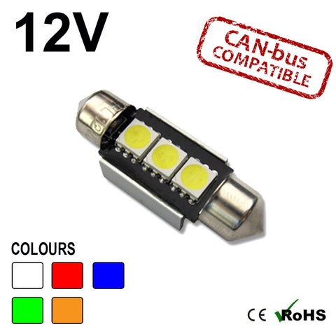 Festoon C5W LED Dome Light Bulbs 16 SMD 3528, White, 12V Ideal For Car  Interior Lights, Auto Reading Mini Lamp Available In 31mm, 36mm, 39mm And  41mm Sizes From Lowr, $17.79